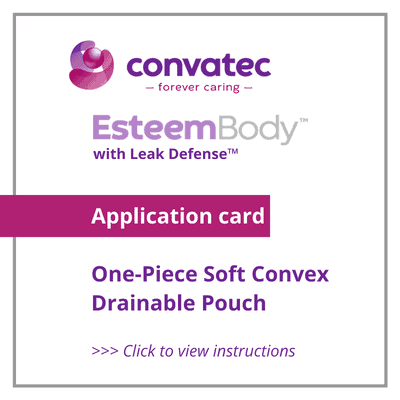 Esteem Body Application Card for Drainable Pouches